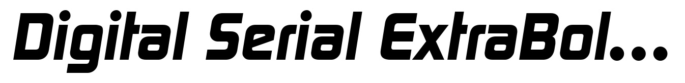 Digital Serial ExtraBold Italic